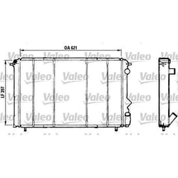 Radiateur de moteur - VALEO - 730184 - RAD MOT RENAULT Espace II