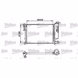 Radiateur de moteur - VALEO - 730630 - RAD MOT PSA Saxo Xsara ZX 306