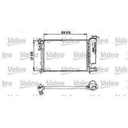 Radiateur de moteur - VALEO - 730630 - RAD MOT PSA Saxo Xsara ZX 306