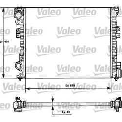 Radiateur de moteur - VALEO - 731166 - RAD MOT PSA Evasion Jumpy 806 Expert