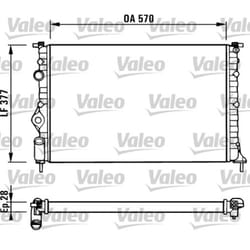 Radiateur, refroidissement moteur VALEO 731379