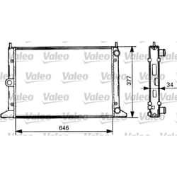 Radiateur, refroidissement moteur VALEO 731386