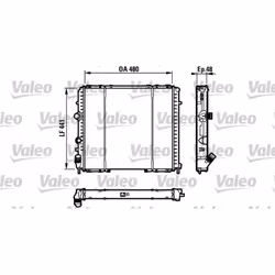 Radiateur, refroidissement moteur VALEO 732072