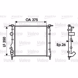 Radiateur, refroidissement moteur VALEO 732338