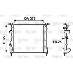 Radiateur, refroidissement moteur VALEO 732338