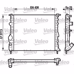 Radiateur, refroidissement moteur VALEO 732389
