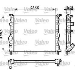 Radiateur, refroidissement moteur VALEO 732389