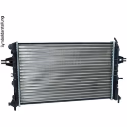 Radiateur de moteur - VALEO - 732474 - RAD MOT RENAULT Clio II Kangoo