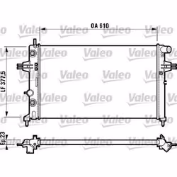 Radiateur de moteur - VALEO - 732549 - RAD MOT OPEL Astra G Zafira A