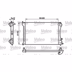 Radiateur, refroidissement moteur VALEO 732567