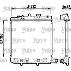 Radiateur, refroidissement moteur VALEO 732726