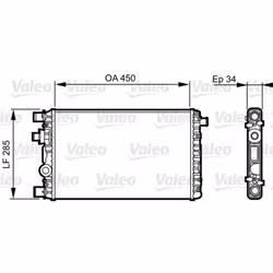 Radiateur, refroidissement moteur VALEO 732789