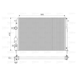 Radiateur, refroidissement moteur VALEO 732866