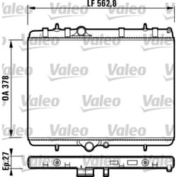 Radiateur, refroidissement moteur VALEO 732894