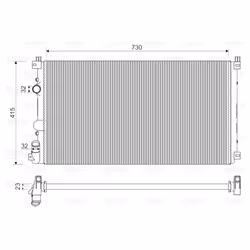 Radiateur, refroidissement moteur VALEO 732917