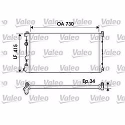 Radiateur de moteur - VALEO - 732918 - RAD MOT RENAULT Master II / OPEL Movano