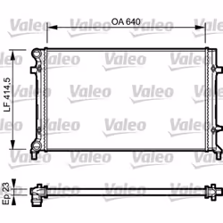 Radiateur, refroidissement moteur VALEO 734332