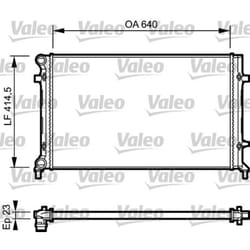 Radiateur, refroidissement moteur VALEO 734332