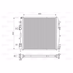Radiateur, refroidissement moteur VALEO 734922