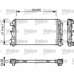 Radiateur, refroidissement moteur VALEO 735084