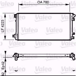 Radiateur, refroidissement moteur VALEO 735112