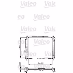 Radiateur, refroidissement moteur VALEO 735157