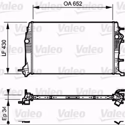 Radiateur, refroidissement moteur VALEO 735181