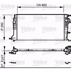 Radiateur, refroidissement moteur VALEO 735182