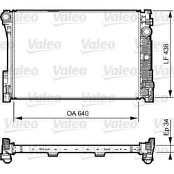 Radiateur moteur Mercedescdes classe c cls e glk - VALEO - 735292