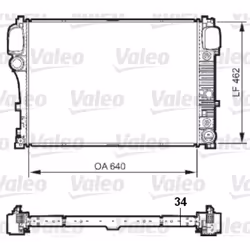Radiateur, refroidissement moteur VALEO 735298