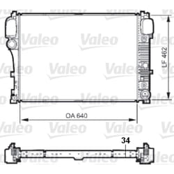 Radiateur, refroidissement moteur VALEO 735298
