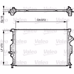 Radiateur, refroidissement moteur VALEO 735373