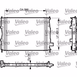 Radiateur, refroidissement moteur VALEO 735380