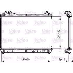 Radiateur, refroidissement moteur VALEO 735433