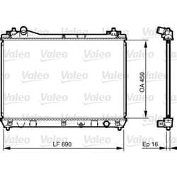 Radiateur, refroidissement moteur VALEO 735433