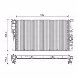 Radiateur, refroidissement moteur VALEO 735454
