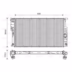 Radiateur, refroidissement moteur VALEO 735455