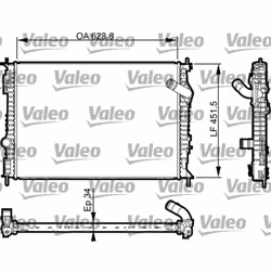 Radiateur, refroidissement moteur VALEO 735461
