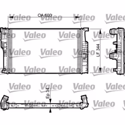 Radiateur, refroidissement moteur VALEO 735493
