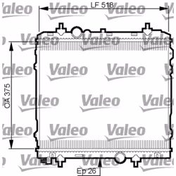 Radiateur, refroidissement moteur VALEO 735531