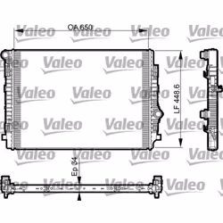 Radiateur, refroidissement moteur VALEO 735549