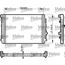 Radiateur, refroidissement moteur VALEO 735549