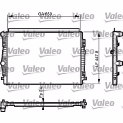 Radiateur, refroidissement moteur VALEO 735559