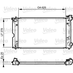 Radiateur, refroidissement moteur VALEO 735567