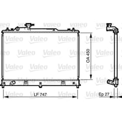 Radiateur, refroidissement moteur VALEO 735577