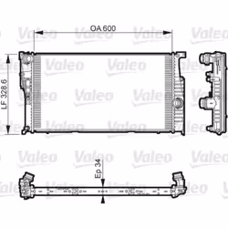 Radiateur, refroidissement moteur VALEO 735612