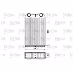 Radiateur de chauffage mini r50-r53 - VALEO - 811533