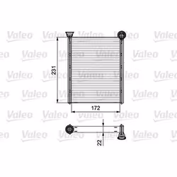 Radiateur de chauffage Citroen C4 II / ds ds4 - VALEO - 811534