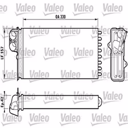 Radiateur de chauffage - VALEO - 812170 - RAD CHAUF RENAULT Master II