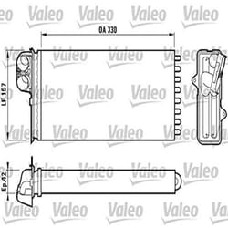 Radiateur de chauffage - VALEO - 812170 - RAD CHAUF RENAULT Master II
